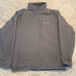 Columbia Men's Gray Puffer Jacket - Lightweight Insulated Coat